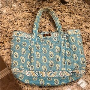 Vera Bradley Teal Paisley Shoulder Bag